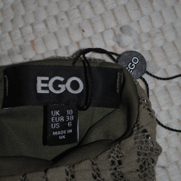 Green Textured Cut Out Side Mini BodyCon Dress - Picture 6 of 6